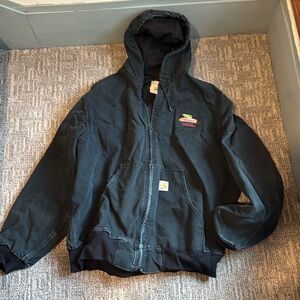 Carhartt Dekalb Hooded Active Work Jacket Size 2XL